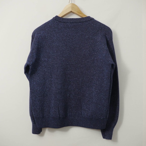 Zara Fancy Collection Blue Glitter Sweater Size S - Picture 7 of 10